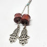 Magnetic Bloodwood Tunnels ft. Detachable Hamsa Hand Dangles